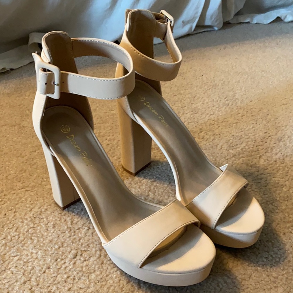 Nude Sandal Heels